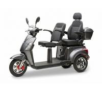 E-Seniorenmobil Billy 2.0, Lithium-Akku, 3-Rad, 1000 Watt, Komfort-Sitz, Grau