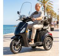 E-Seniorenmobil Denia, Lithium-Akku, 3-Rad, 1000 Watt, Schwarz