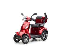 E-Seniorenmobil J4000, Blei-Akku, 4-Rad, 1000 Watt, Blei Rot