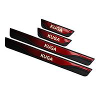 EAGLEG Auto Edelstahl Einstiegsleisten Für Fo-rd Kuga 2013-2019 Tuning Zubehör 4 STÜCKE Auto Scuff Plate Türschwelle Sill Aufkleber,Red
