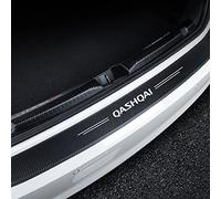 EAGLEG Auto Stoßstange Folie für NIS-san Qashqai J10 J11, Kohlefaser Kratzer Hinten Kofferraumschutz Trim Aufkleber Ladekantenschutz Einstiegsleisten Kantenschutz Styling Zubehör,Black