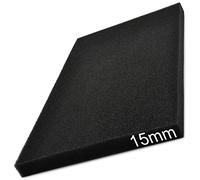 Easyboost Luftfilterschaum Luftfiltereinsatz 28x15cm Dicke 15mm Universell zum Zuschneiden für Scooter Motorrad Quad Rasenmäher Motorsense Motorhacke Kettensäge für Vergaser Luftfilterkasten