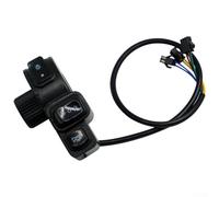 Eawfgtuw 3 in 1 Motorrad Lenkerschalter mit Blinker und Ein/Aus Knopf Kompatibel mit 22mm Für Lenker, Schwarz ABS Übliche Passform