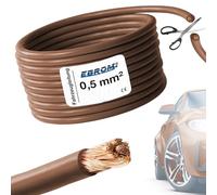 EBROM FLRY 0,5 mm2 Fahrzeugleitung KFZ Batteriekabel - BRAUN - Meterware