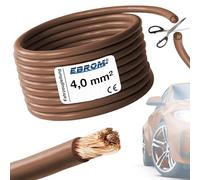 EBROM FLRY 4 mm2 Fahrzeugleitung KFZ Batteriekabel - BRAUN - Meterware