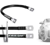 EBROM FLY Batteriekabel KFZ Kabel Fahrzeugleitung 35 mm² schwarz fertig konfektioniert, ab 30 cm bis 10 m + Ringösen/Kabelschuhe M8/M10/M12 35mm2, Ihre Auswahl: 35 mm2-140 cm - Kabelschuh 2 x M10