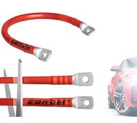 EBROM FLY Batteriekabel KFZ Plus Kabel Fahrzeugleitung 25 mm² rot fertig konfektioniert, ab 30 cm bis 10 m + Ringösen/Kabelschuhe M8/M10/M12 25mm2, Ihre Auswahl: 25 mm2-350 cm - Kabelschuh 2 x M8