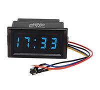 EBTOOLS Blaue Parkscheibe mit automatischer Uhr, multifunktionale elektronische Uhr, automatische elektronische Uhr, LED, Auto, staubdicht, wasserdicht, DC 4.