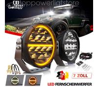 ECE 7 Zoll Runde LED Fernscheinwerfer Zusatzscheinwerfer Auto Traktor Pickup SUV