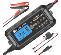 ECO-WORTHY 5A Autobatterie Ladegerät LiFePO4 Ladegerät 12V Erhaltungsladegerät mit Aktivierung der Lithium-Batterie für Auto LKW Motorrad Rasenmäher Boot Marine Batterien