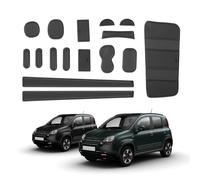 ECOZEN für Neu FIAT Panda City Cross/Hybrid 2021-2025 Antirutschmatte Gummimatte Türnahtmatte, Passend für Mittelkonsole, Getränkehalter, Ablagefach, Türnaht,Stoßdämpfung/Schutz/Geräuschreduzierung