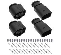 ECSiNG 2 Sätze 8-poliger Männlicher Weiblicher Steckverbinder 1J0973714 1J0973814 für Auto Sensor Verbindungsstecker Reparatur Ersatzteile Kfz-Komponenten