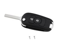 ECSiNG Klappbare Auto-Fernbedienungsschlüssel-Hülle, 2 Tasten, kompatibel mit Opel Astra K 2015, 2016, 2017, 2018, 2019, 2020, kompatibel mit Opel, Ersatzschlüsselgehäuse