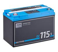 ECTIVE Deep Cycle AGM Versorgungsbatterie 12V 115Ah m Display Batterie Wohnmobil