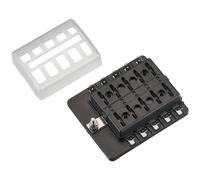 ECTIVE KFZ-Flachsicherungshalter mit LED Indikator für 10 Sicherungen 30A/32V DC (Schnellanschluss)