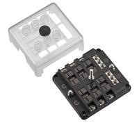 ECTIVE KFZ-Flachsicherungshalter mit Negativanschluss für 6 Sicherungen 25A/32V DC (Schraubanschluss)