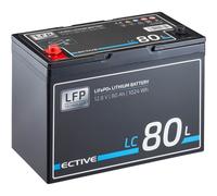 'ECTIVE LC 80L 12V LiFePO4 Lithium Versorgungsbatterie 80Ah (USt-befreit nach §12 Abs.3 Nr. 1 S.1 UStG)'