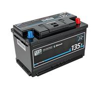 ECTIVE - LiFePO4 Lithium-Eisenphosphat Batterie LC135s LT 12V 135Ah 1.728Wh - Versorgungsbatterie VW T4 T5 T6 bis -30°C mit BMS, Bluetoothfunktion & Heizfunktion - Aufbaubatterie für VW Bus