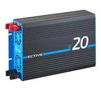 ECTIVE Reiner Sinus Wechselrichter SI20-2000W, 24V auf 230V, USB, Überlastschutz, Überhitzungsschutz, Aluminiumgehäuse - DC/AC Spannungswandler, Umwandler, Stromwandler für Haushaltsgeräten