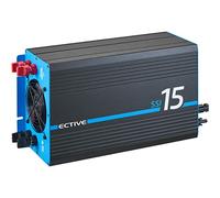 ECTIVE Reiner Sinus Wechselrichter SSI 15-1500W, 20A, 24V auf 230V, Überlastschutz, Überhitzungsschutz, mit MPPT-Laderegler - Spannungswandler, Umwandler, Stromwandler, Batterieladegerät