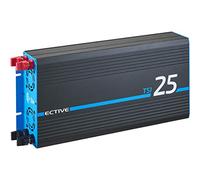 ECTIVE Reiner Sinus Wechselrichter TSI 25-2500W, USB, 24V auf 230V, Überlastschutz, Überhitzungsschutz, NSV, USV Funktion - DC/AC Spannungswandler, Umwandler, Stromwandler für Haushaltsgeräten