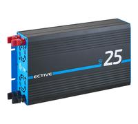 ECTIVE Reiner Sinsus Wechselrichter SI25-2500W, 12V auf 230V, USB, Überlastschutz, Überhitzungsschutz, Aluminiumgehäuse - DC/AC Spannungswandler, Umwandler, Stromwandler für Haushaltsgeräten