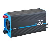 ECTIVE SSI 20 (SSI202) 12V 4in1 Sinus-Inverter 2000W/12V Sinus-Wechselrichter mit MPPT-Solarladeregler, Ladegerät und NVS