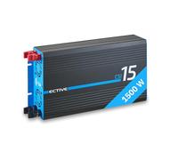 ECTIVE CSI 15 1500W/12V Sinus-Wechselrichter mit Ladegerät, NVS- und USV-Funktion