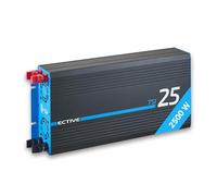 ECTIVE - Wechselrichter 12V auf 230V TSI 25-2500W Reine Sinuswelle - Offgrid-Spannungswandler DC/AC Strom mit USB, Überlast- & Überhitzungsschutz, NSV & USV Funktion - Robuster Inverter Stromwandler