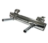 Edelstahl Auspuff Incl VA Endrohre, im dezenten OE Look für VW Käfer & Karmann