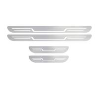 Edelstahl Auto Einstiegsleisten für Lexus UX 250h 2019-2023 2024 2025, Türschwellenleiste Anti Kratzen Willkommenspedal Schutzleiste Aufkleber Zubehör,E/Silver