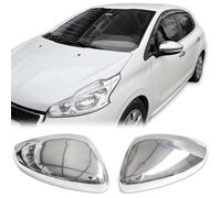 Edelstahl Chrom Spiegelkappen passend für Peugeot Peugeot 208 II | BJ ab 2019>
