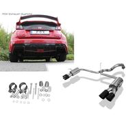 Edelstahl Duplex Sportauspuff Honda Civic 9 FK2 Type-R je 2x90mm schwarz