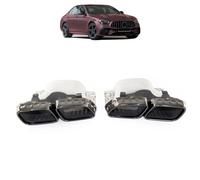 Edelstahl Endrohre Auspuff Blende Auspuffblenden für Mercedes Benz W213 E-Klasse