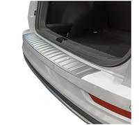 tuning-art L3036 Edelstahl Ladekantenschutz passend für Skoda Karoq Facelift 2021-, Farbe:Silber