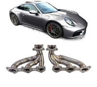 Edelstahl Rennsport Fächerkrümmer für Porsche 992 Carrera 3.0L ab Bj.2019