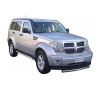 Edelstahl Seitenschweller Schwellerrohre für Dodge Nitro 2006-2011 Silber