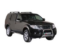 Edelstahl Seitenschweller Schwellerrohre für Nissan Pathfinder 2010-2013 Silber