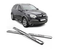 Edelstahl Seitenschweller Schwellerrohre für Opel Antara 2007-2011 Silber