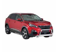 Edelstahl Seitenschweller Schwellerrohre für Peugeot 3008 2018-2021 Silber