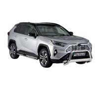 Edelstahl Seitenschweller Schwellerrohre für Toyota RAV4 Hybrid 2019-2024 Silber