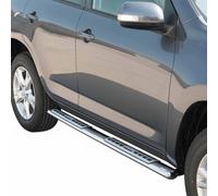 Edelstahl Seitenschweller Schwellerrohre für Toyota RAV4 XA30 2009-2010 Silber