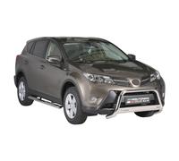 Edelstahl Seitenschweller Schwellerrohre für Toyota RAV4 XA40 2013-2015 Schwarz