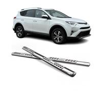 Edelstahl Seitenschweller Schwellerrohre für Toyota RAV4 XA40 2013-2015 Silber
