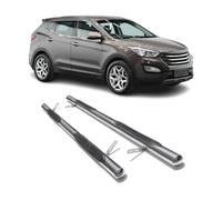 Edelstahl Trittbretter Schwellerrohre für Hyundai Santa Fe Edelstahl Silber 2tlg