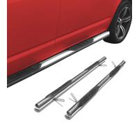 Edelstahl Trittbretter Schwellerrohre für Mercedes ML W163 1998-2005 Silber