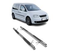 Edelstahl Trittbretter Schwellerrohre für VW Caddy Maxi 2004-2020 Silber