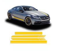 Edition 1 Seitenstreifen-Rockaufkleber, Motorhaube, Dach, Heck, Karosserieaufkleber, für M=ercedes B=ENZ C-Klasse Coupé C205 A205 C63 S AMG C43 4Matic