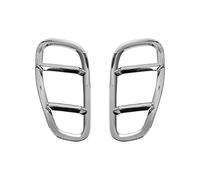 EDSARS Car Styling Body Side Blinker Repeater Lamp Light Fender Decal Cover Trim Frame Aufkleber für Jeep Renegade 2016-2019,Chrome Style