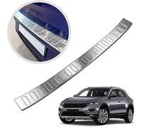 EEASSA Ladekantenschutz Stoßstangenschutz hinten Edelstahl Heckstoßstangenschutz Stossstangenschutz Heckstossstange Auto Innen Zubehör Kofferraum für VW T-ROC 2017-